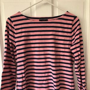 J Crew Striped Boatneck T-shirt